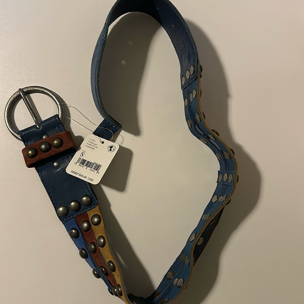 Free People Multi Colored Belt Size S NWT